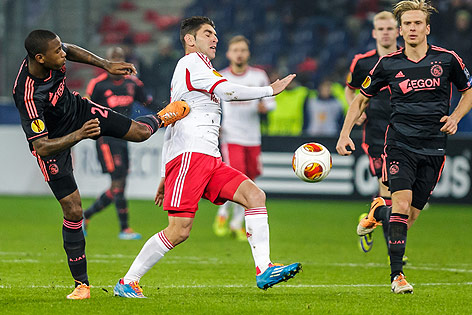 Spielszene aus Salzburg gegen Ajax