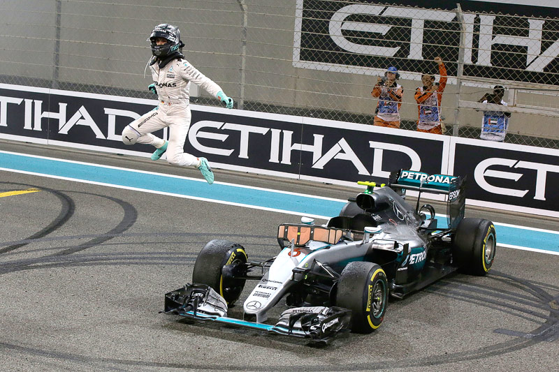 Jubelfeier von Nico Rosberg